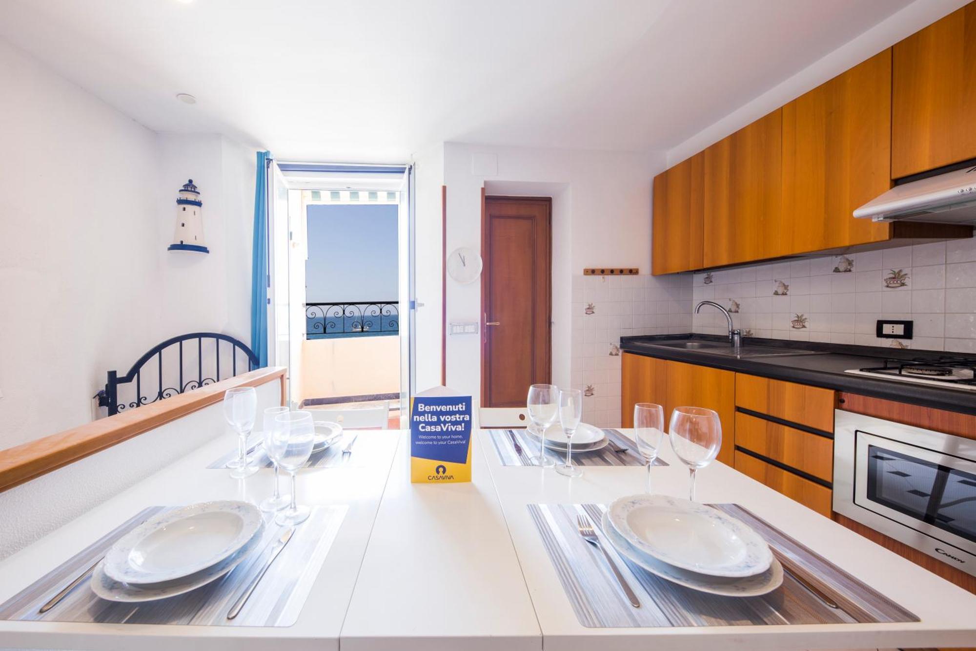 Casaviva Family Beachfront House In Camogli Buitenkant foto